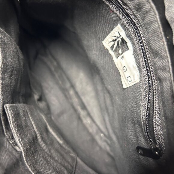 Ego Black Faux Suede Fringe Bag Western Boho Shoulder Bag - Picture 4 of 6